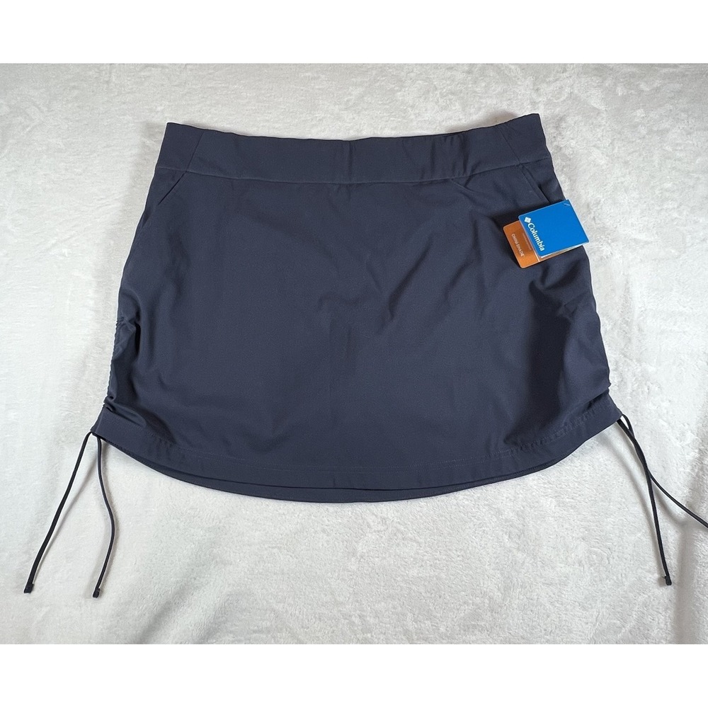 Columbia Skort Women's Sz‎ XXL Navy Omni-Shade Active Fit Jupe-Short Nocturnal